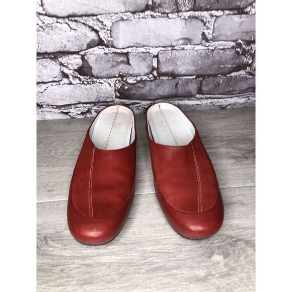 Cole Haan Air G Series Red Suede Leather Trim Mule Shoes Women’s Sz 8.5B US/39EU - Picture 2 of 16